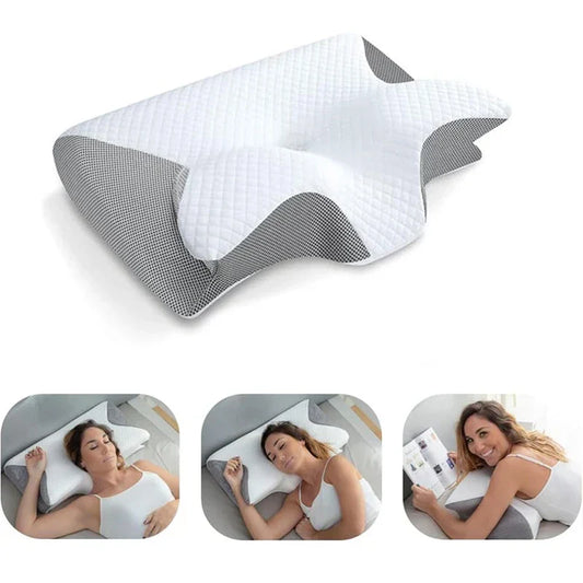 Memory Foam Cervical Pillow – 2-in-1 Ergonomic Neck Support