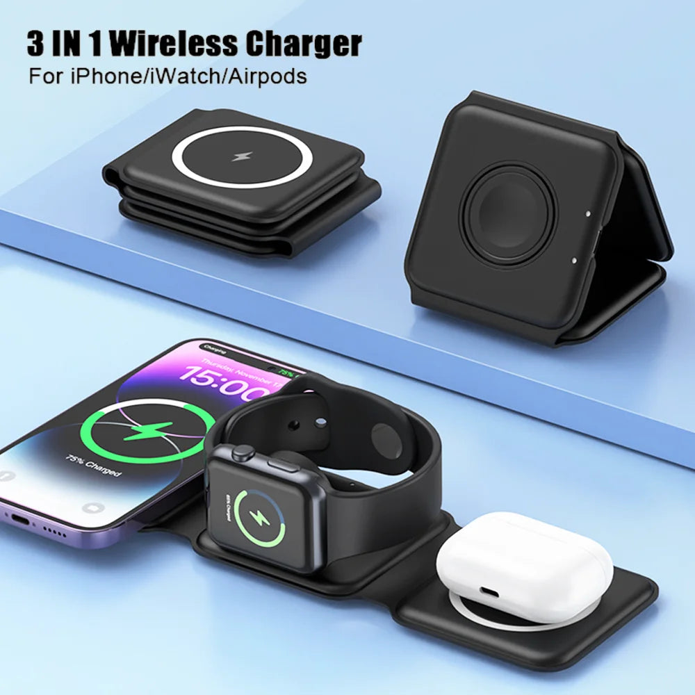 3-in-1 Magnetic Wireless Charger
