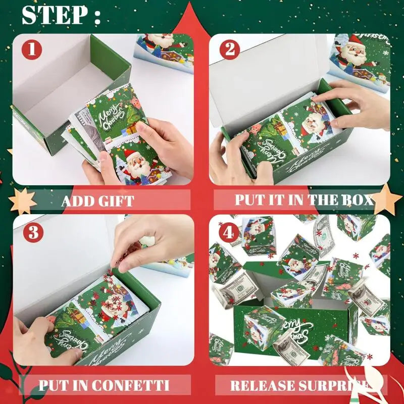 Christmas Surprise Money Explosion Box